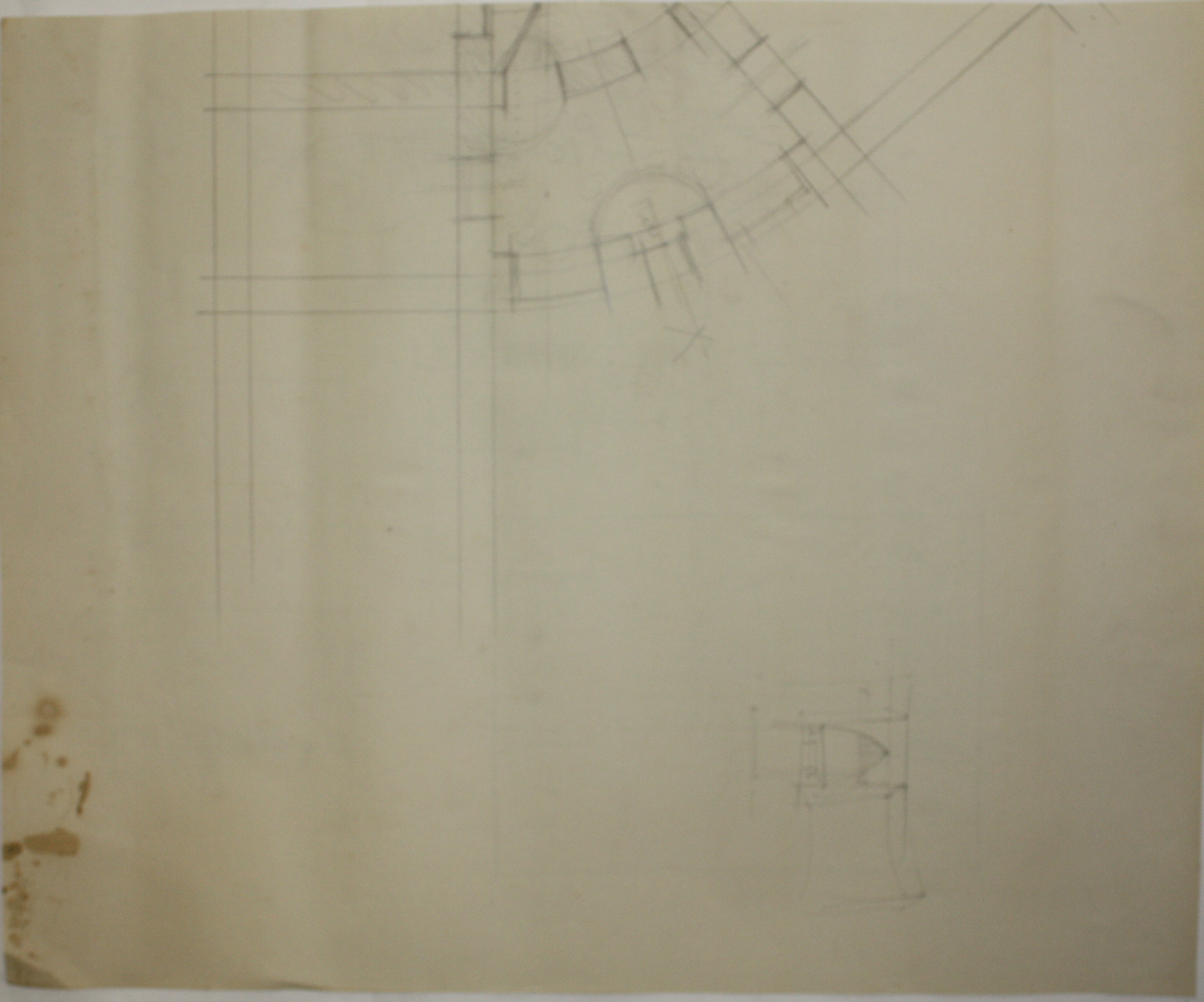 disegno architettonico di Bruno Slocovich - ambito italiano (prima metà XX)