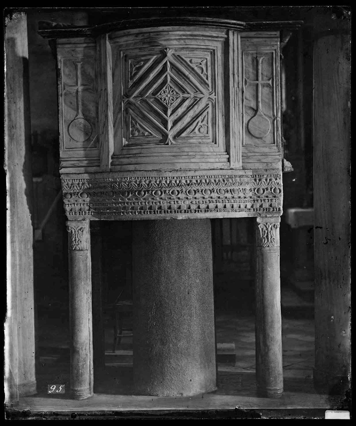 Arte paleocristiana - Arredi liturgici - Pulpiti - Amboni (negativo) di Ricci, Luigi (XIX)