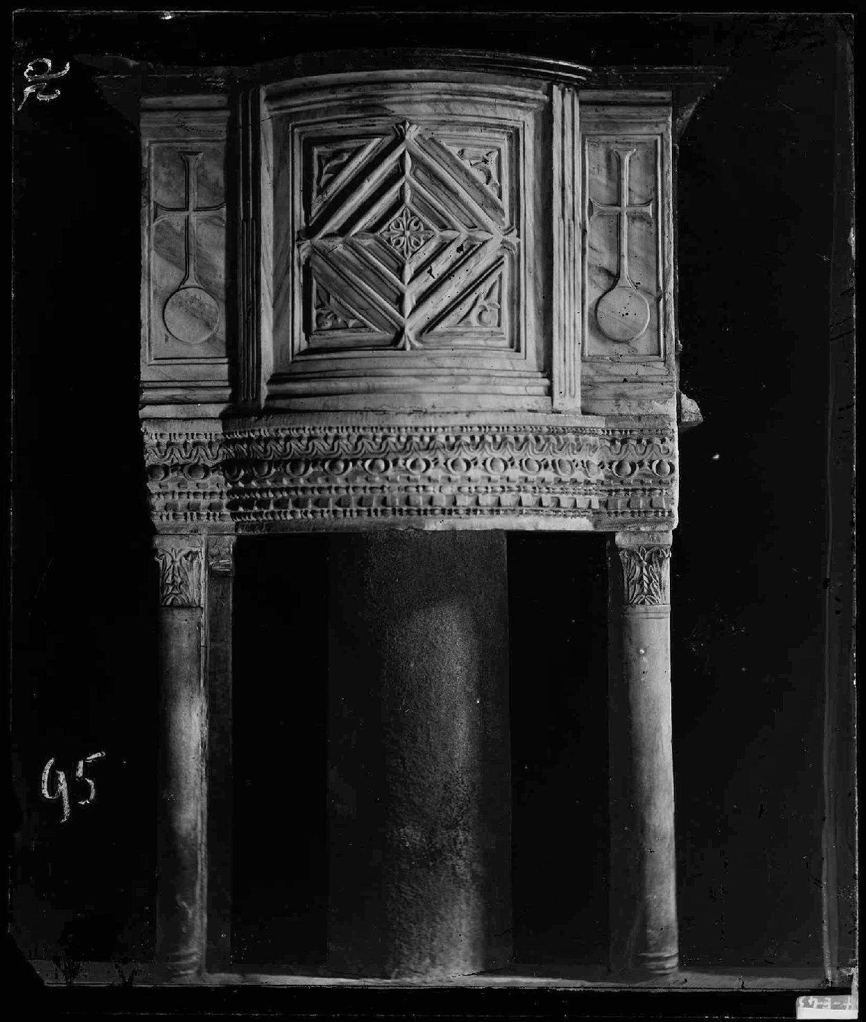 Arte paleocristiana - Arredi liturgici - Pulpiti - Amboni (negativo) di Ricci, Luigi (XIX)