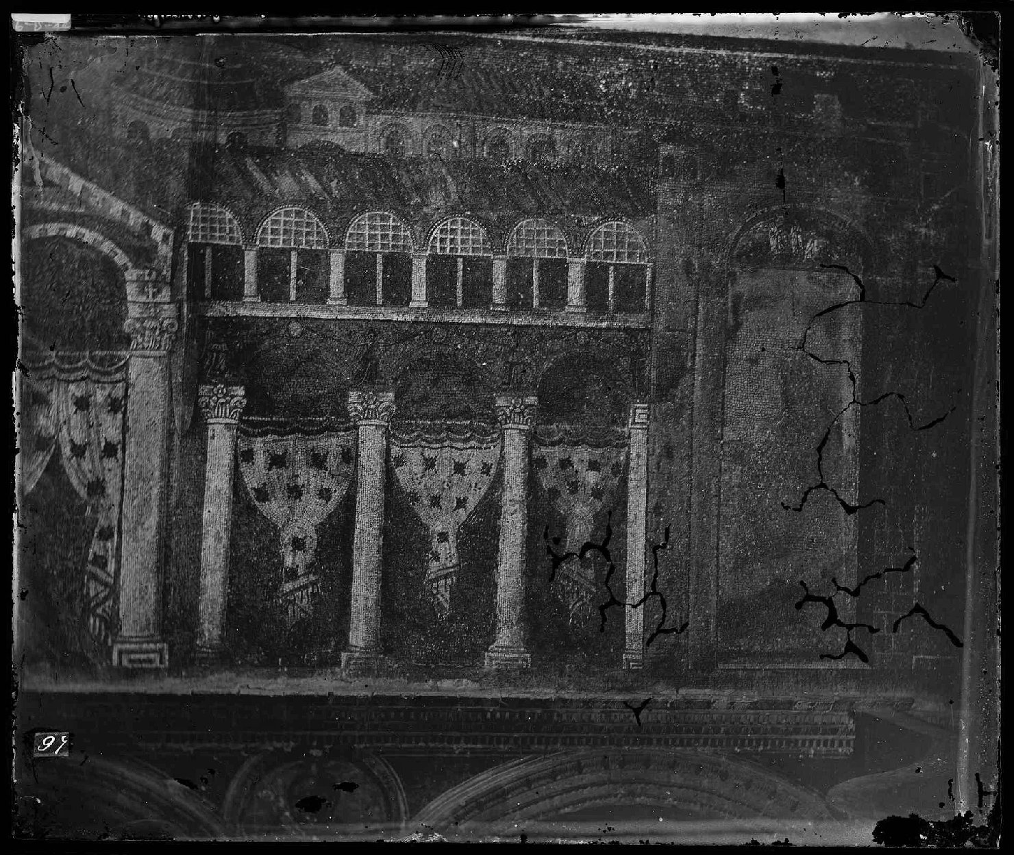 Arte paleocristiana - Mosaici - Maestranze ravennati - Maestranze orientali (negativo) di Ricci, Luigi (XIX)