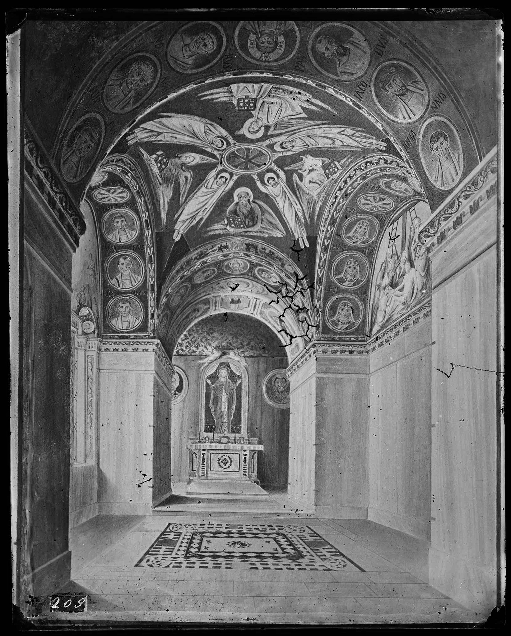 Emilia Romagna - Ravenna - Complessi museali - Palazzo Arcivescovile - Cappella Arcivescovile <Oratorio di Sant'Andrea> (negativo) di Ricci, Luigi (XIX)