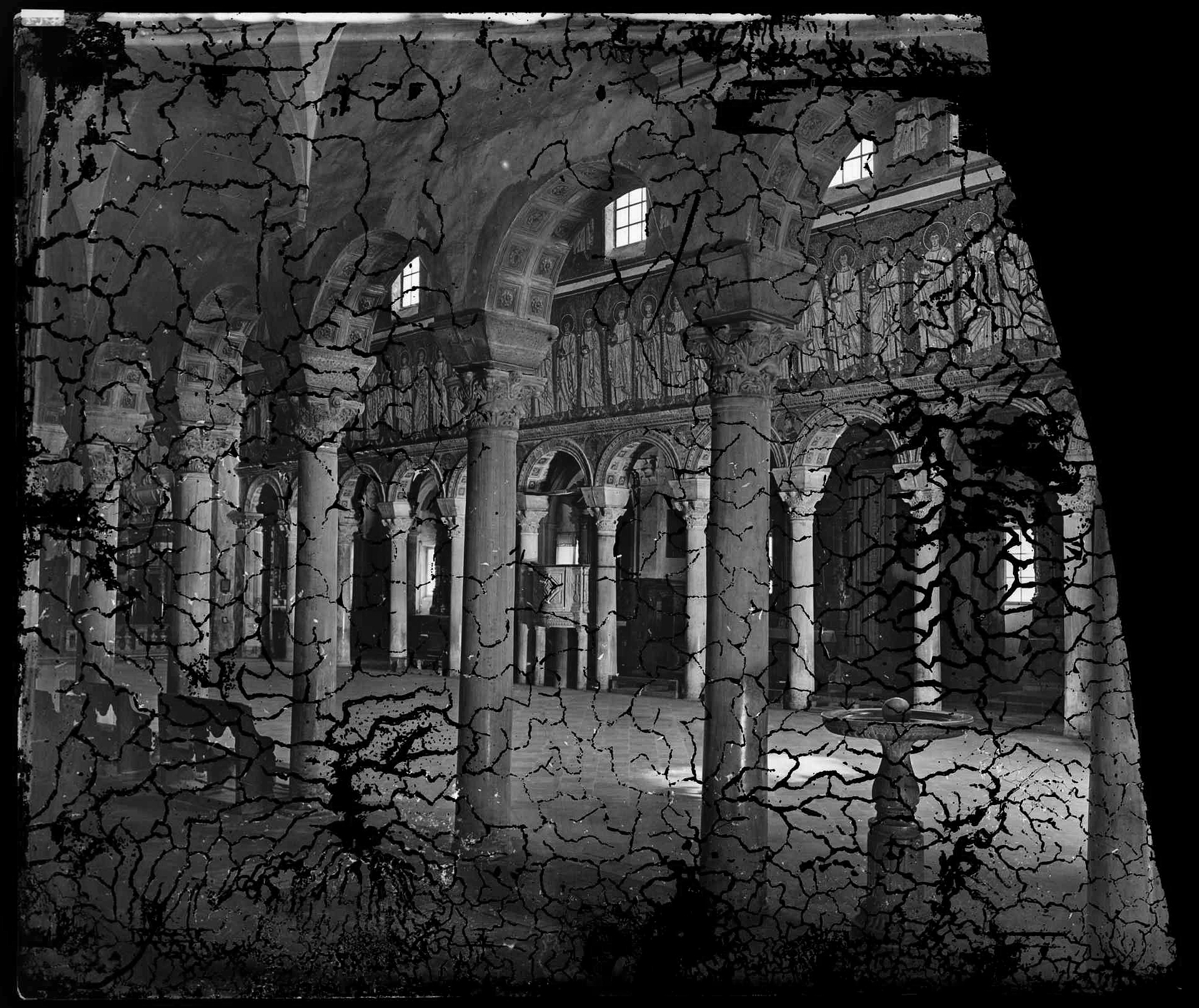 Architettura sacra - Chiese - Basiliche - Interni - Arte paleocristiana - Mosaici (negativo) di Ricci, Luigi (XIX)