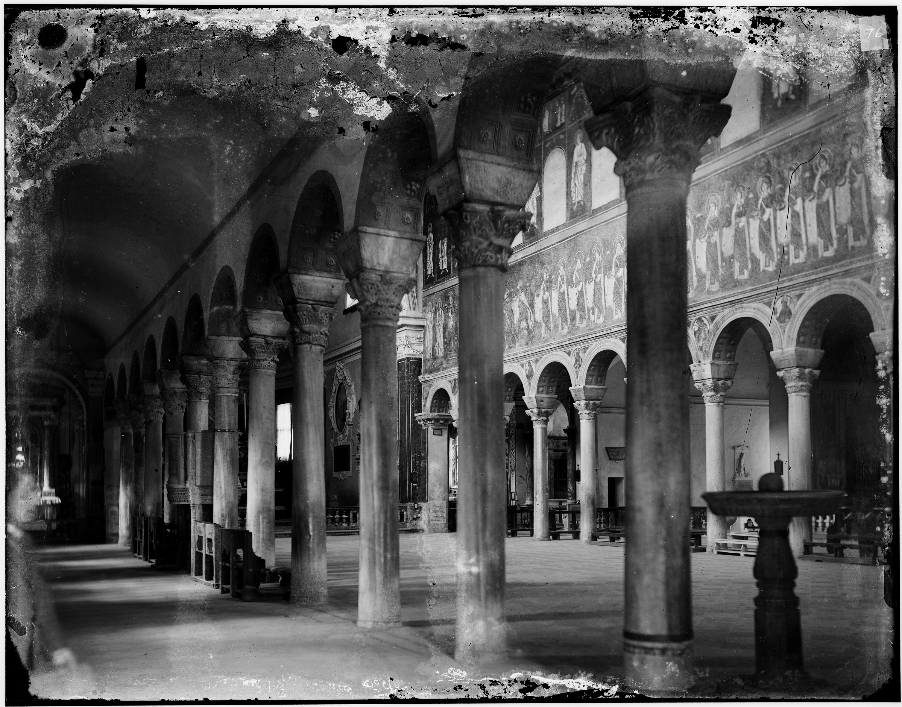 Architettura sacra - Chiese - Basiliche - Interni - Arte paleocristiana - Mosaici (negativo) di Ricci, Luigi, Ditta Luigi Ricci (studio) (XIX-XX)