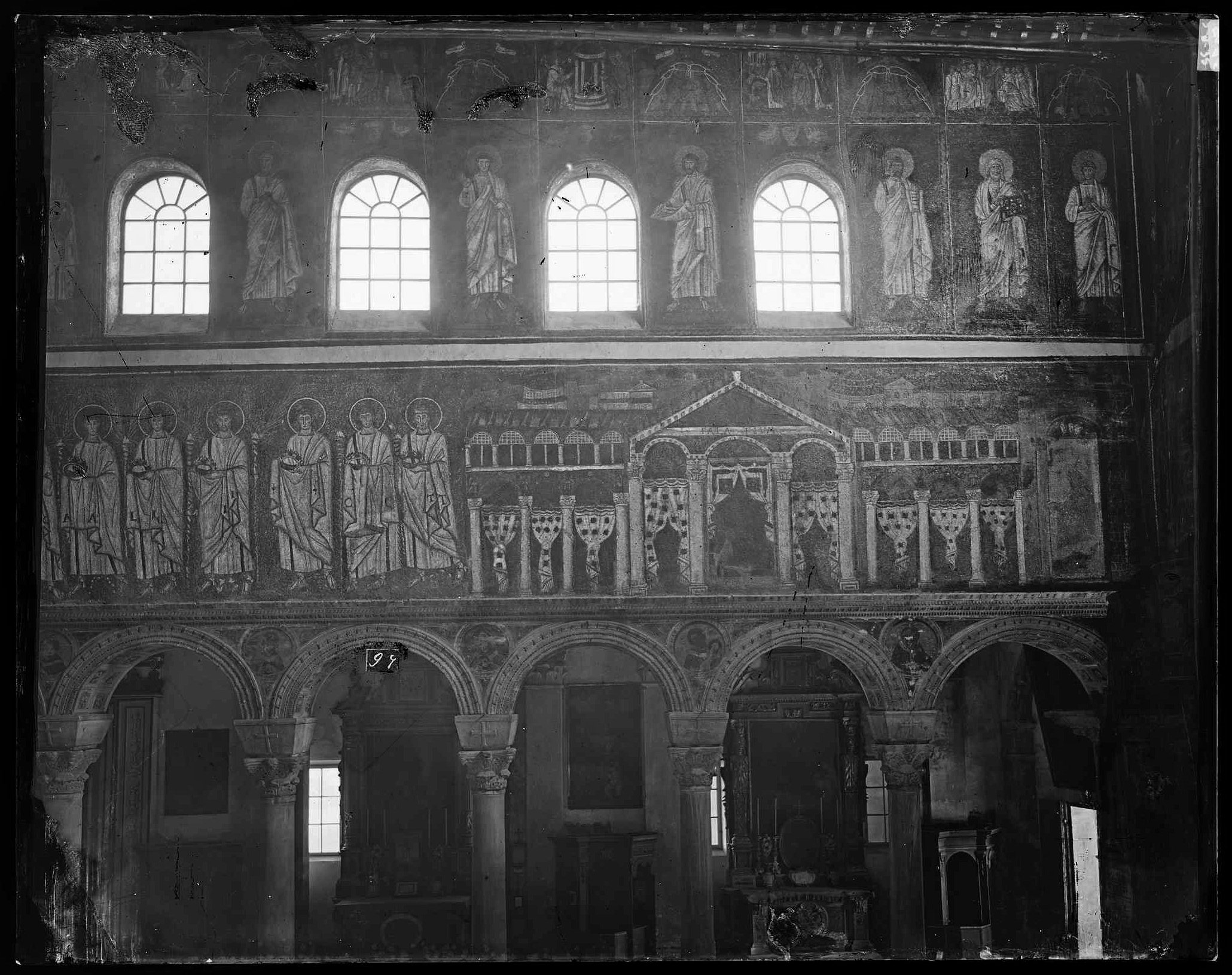 Arte paleocristiana - Mosaici - Maestranze ravennati - Maestranze orientali (negativo) di Ricci, Luigi (XIX)