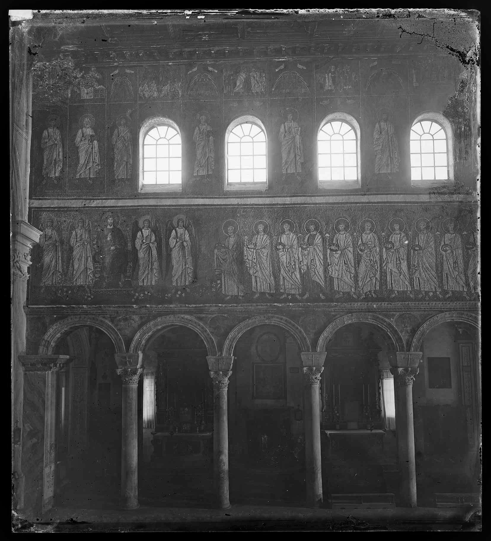 Arte paleocristiana - Mosaici - Maestranze ravennati - Maestranze orientali (negativo) di Ricci, Luigi (XIX)
