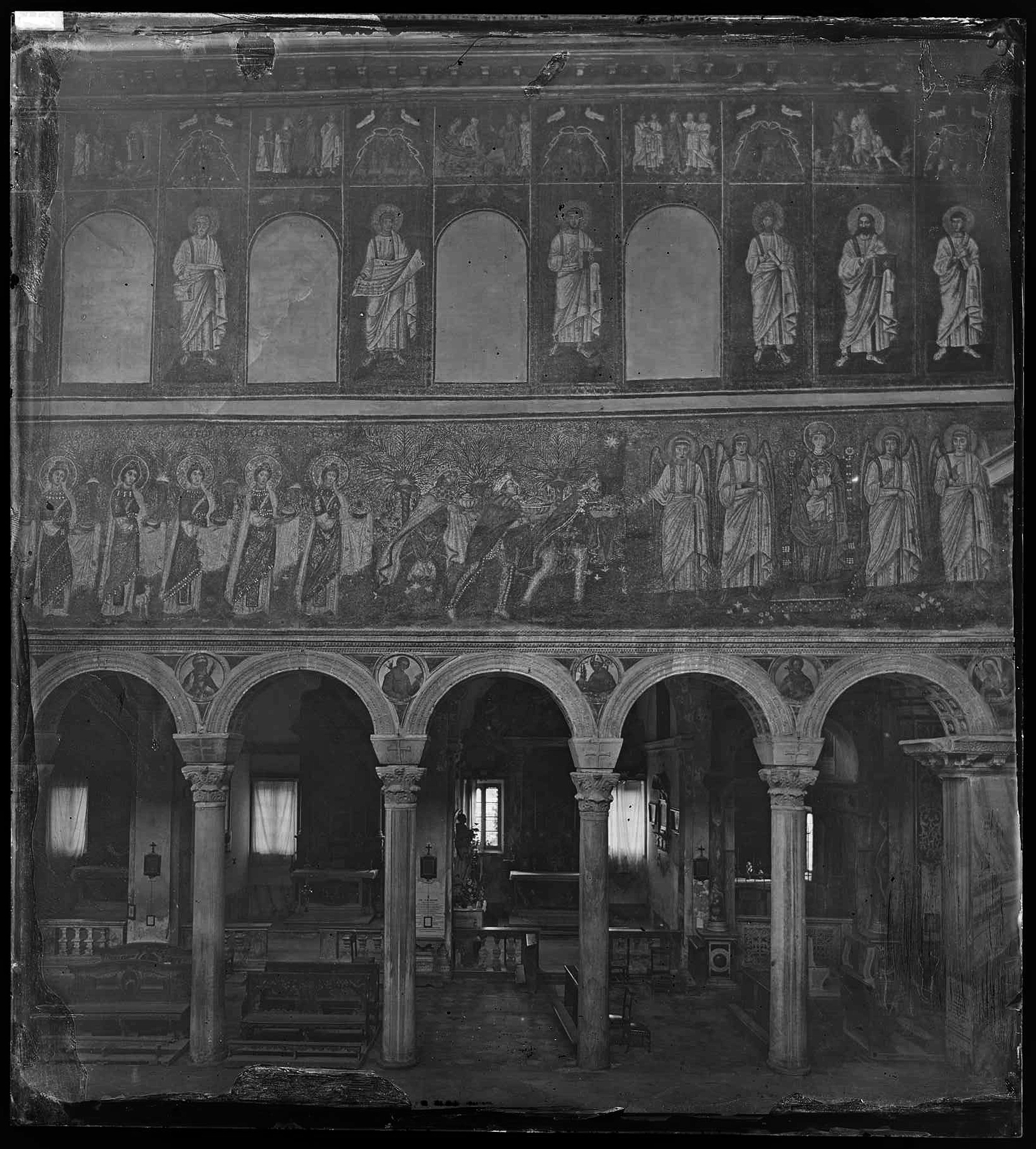 Arte paleocristiana - Mosaici - Maestranze ravennati - Maestranze orientali (negativo) di Ricci, Luigi (XIX)