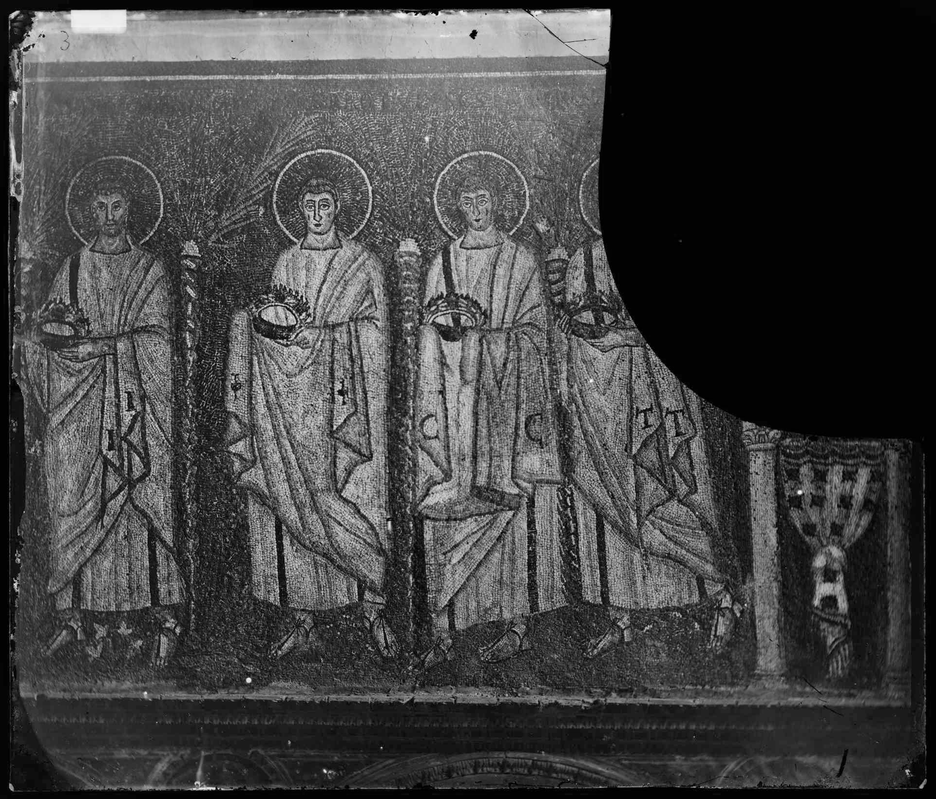 Arte paleocristiana - Mosaici - Maestranze ravennati - Maestranze orientali (negativo) di Ricci, Luigi (XIX)