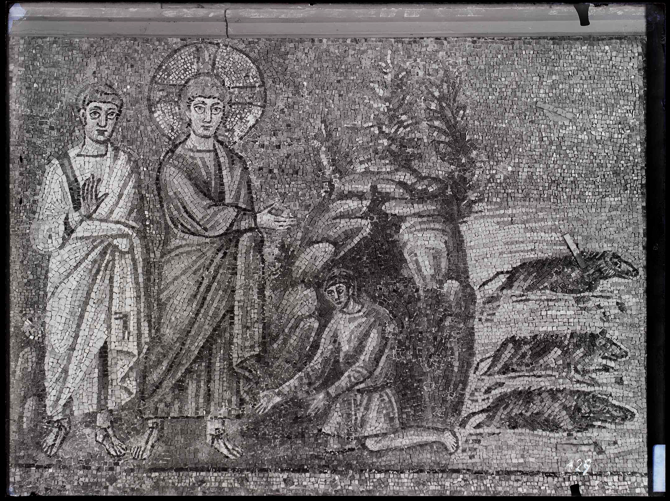 Arte paleocristiana - Mosaici - Maestranze ravennati - Maestranze orientali (negativo) di Ditta Luigi Ricci (studio) (XX)