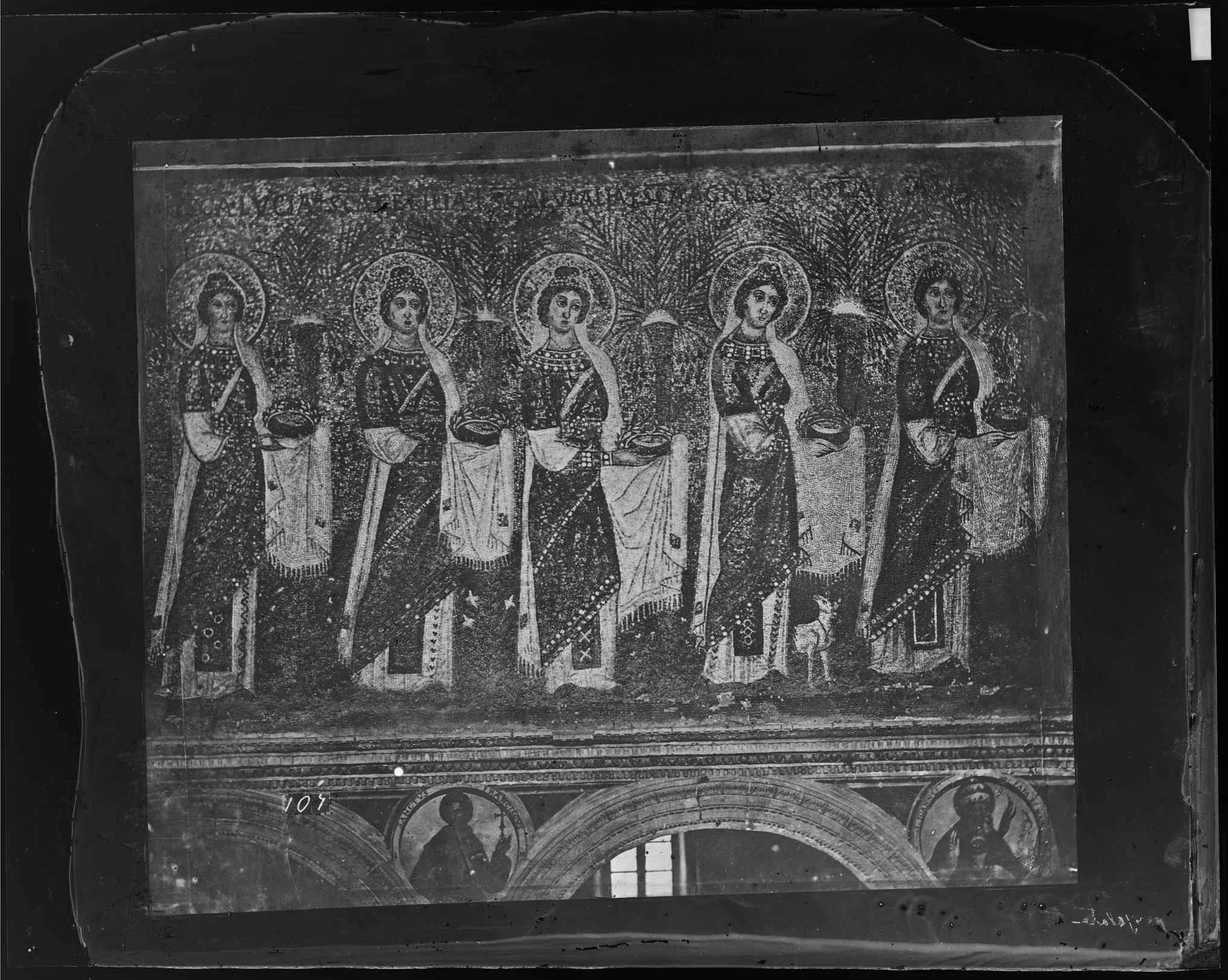 Arte paleocristiana - Mosaici - Maestranze ravennati - Maestranze orientali (negativo) di Ricci, Luigi (XIX)
