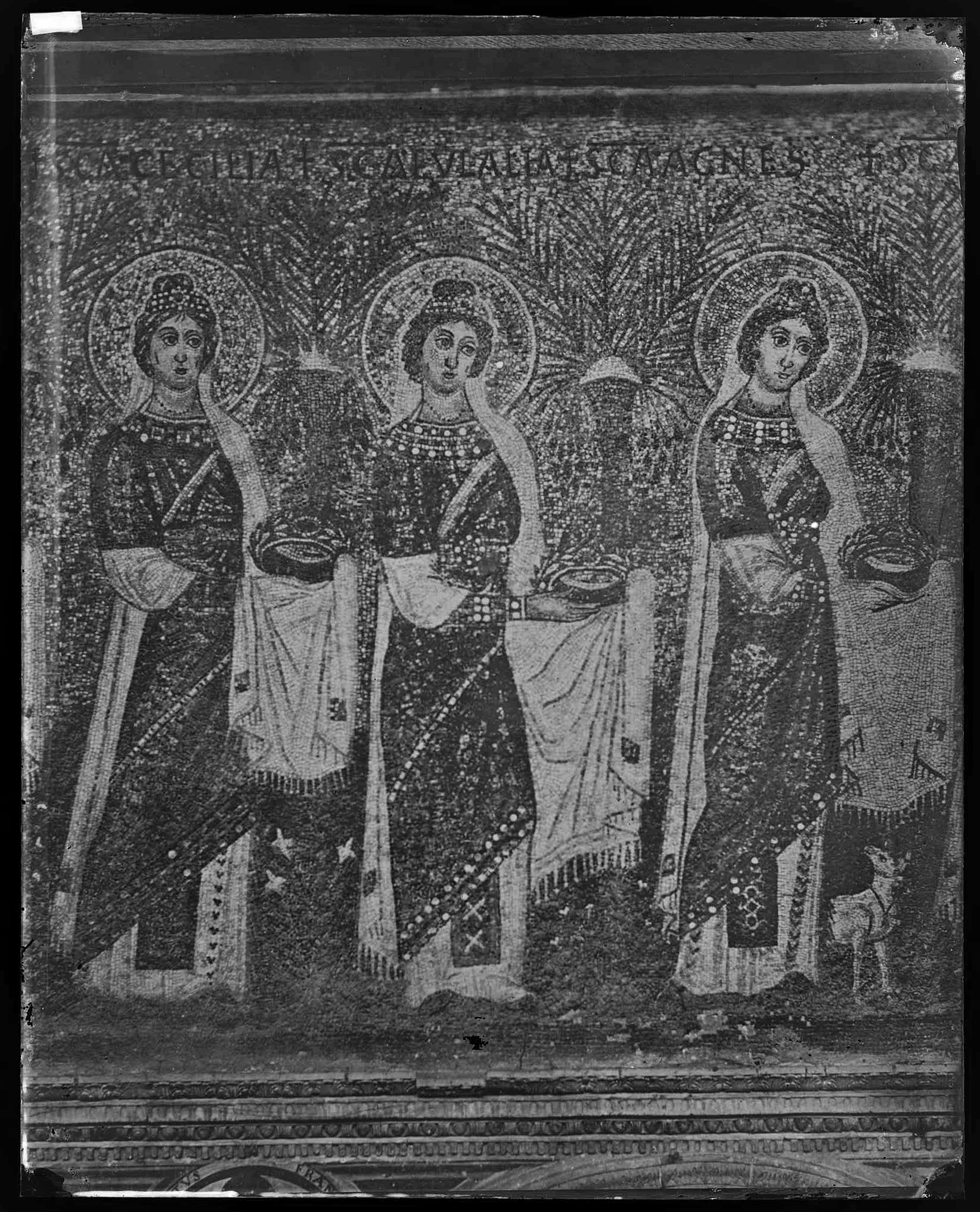 Arte paleocristiana - Mosaici - Maestranze ravennati - Maestranze orientali (negativo) di Ricci, Luigi (XIX)