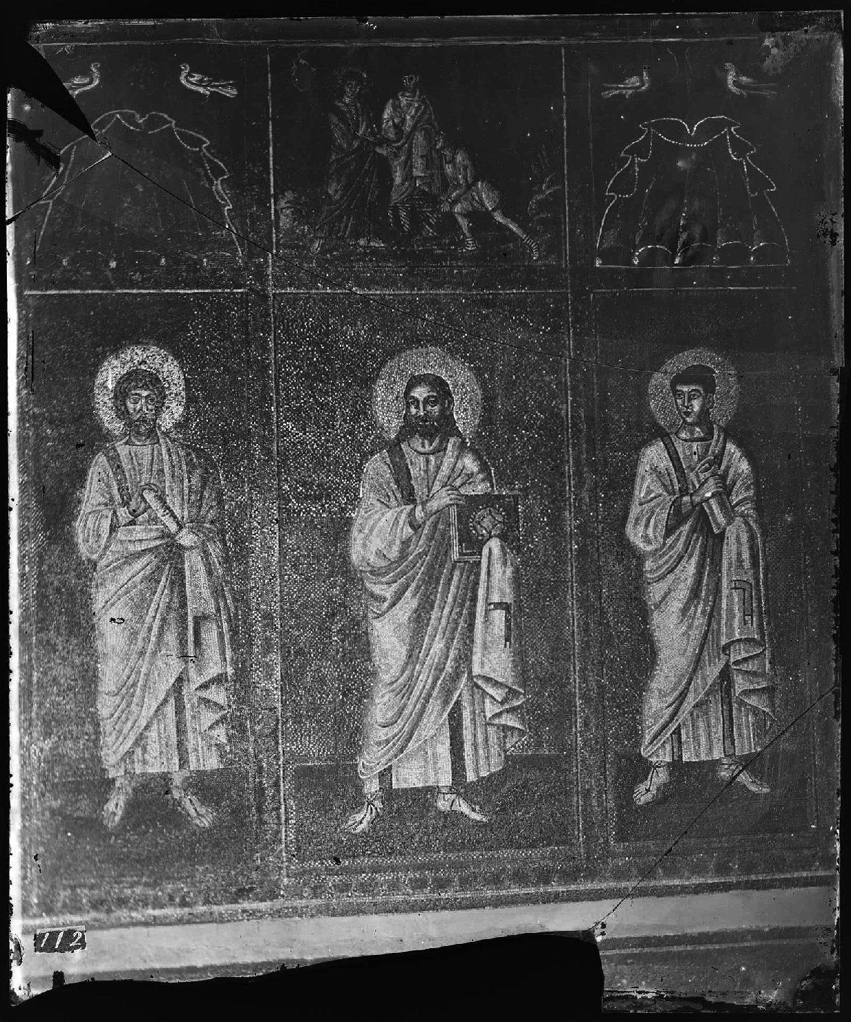 Arte paleocristiana - Mosaici - Maestranze ravennati - Maestranze orientali (negativo) di Ricci, Luigi (XIX)
