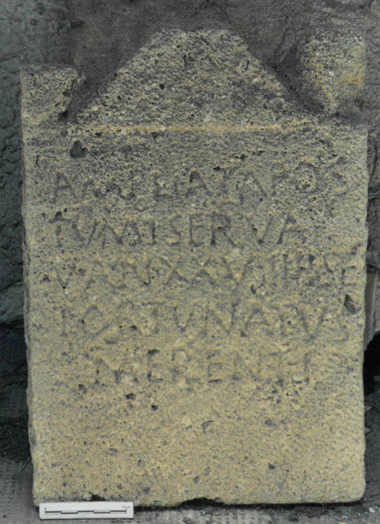 stele funeraria - ambito latino (sec. I d.C)