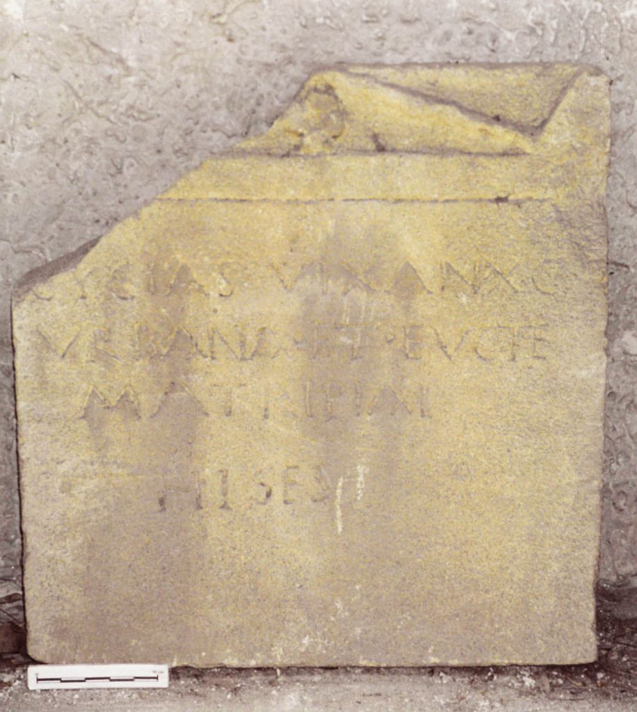 stele funeraria - ambito latino (sec. I d.C)