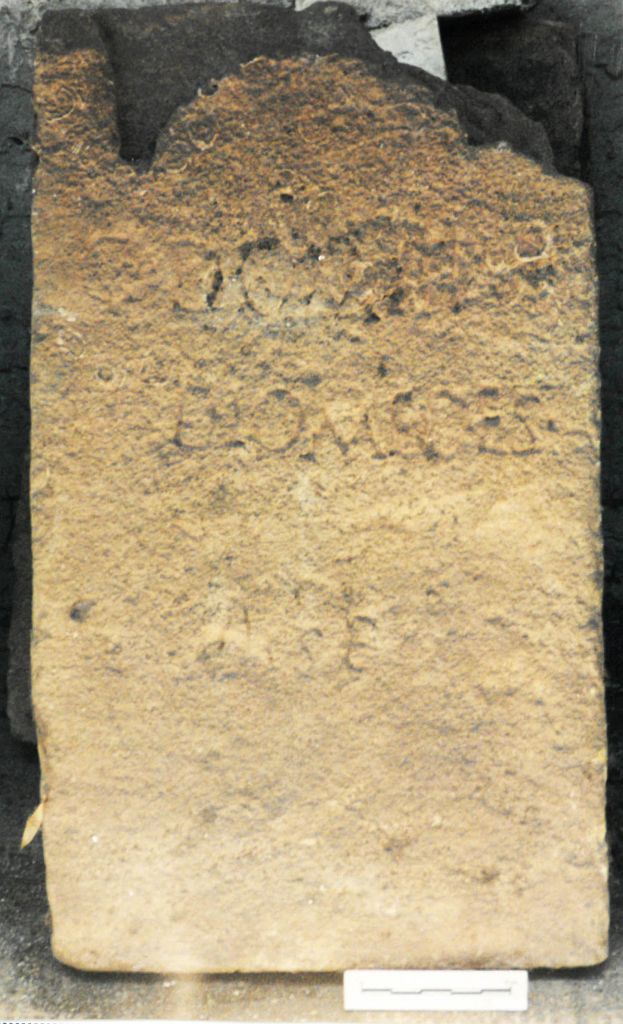 stele funeraria - ambito latino (sec. I d.C)