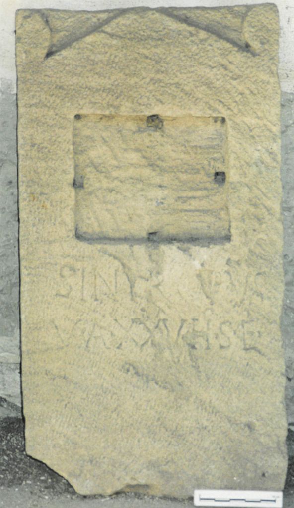 stele funeraria - ambito latino (sec. I d.C)