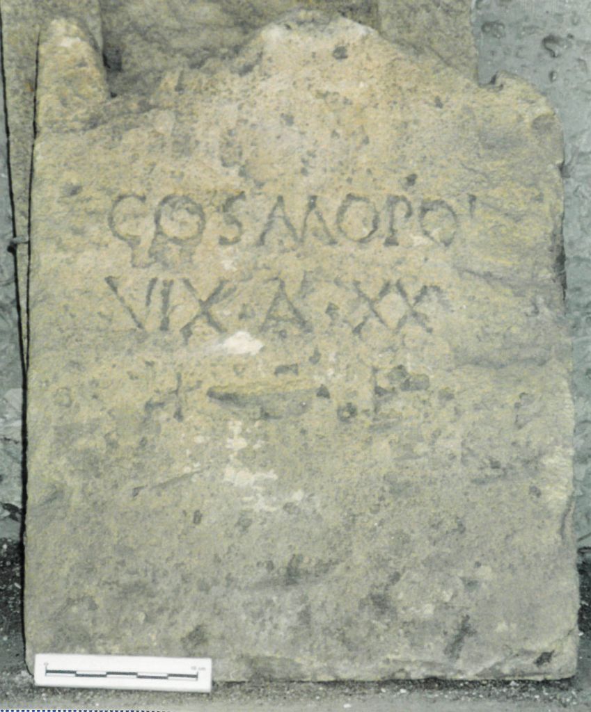stele funeraria - ambito latino (sec. I d.C)