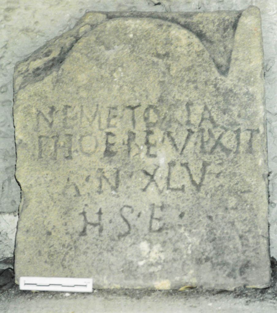 stele funeraria - ambito latino (sec. I d.C)