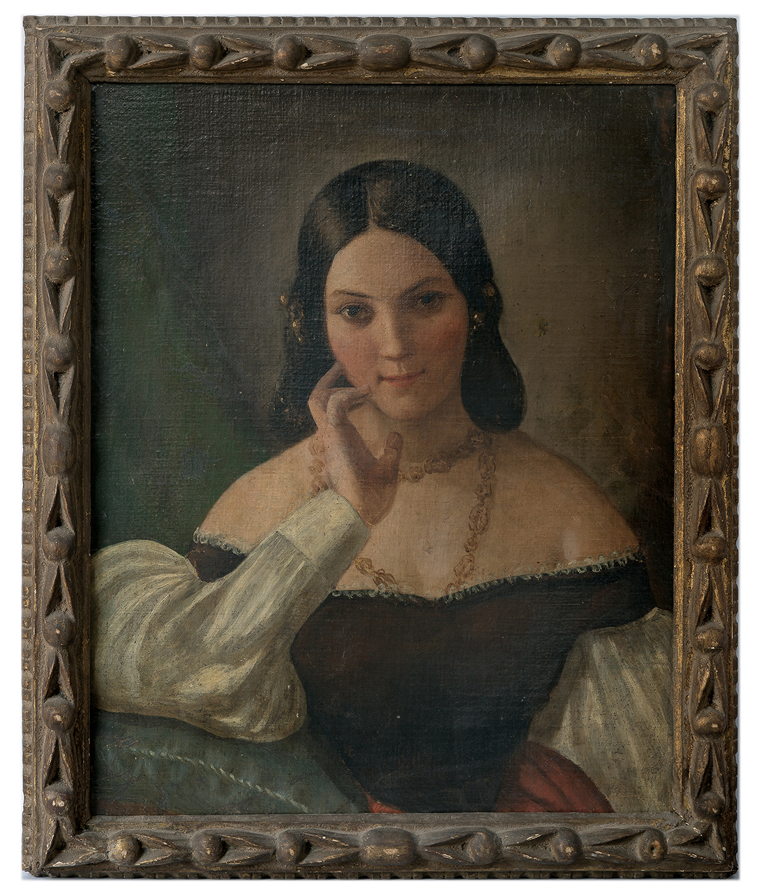 ritratto femminile (dipinto, opera isolata) di Schiavoni Natale (attribuito) (prima metà sec. XIX)
