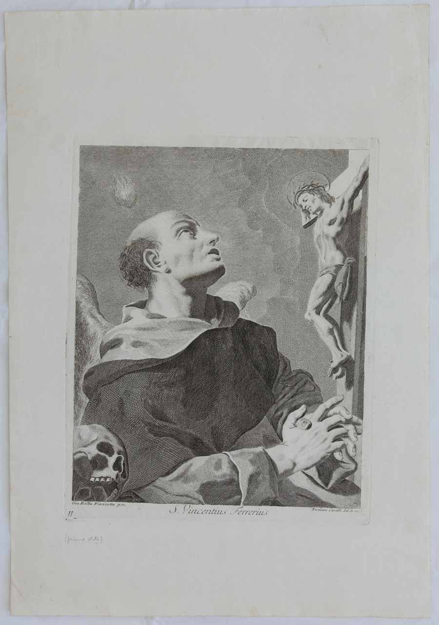San Vincenzo Ferrer (stampa, serie) di Cavalli Niccolò, Piazzetta Giovanni Battista - ambito veneziano (sec. XVIII)