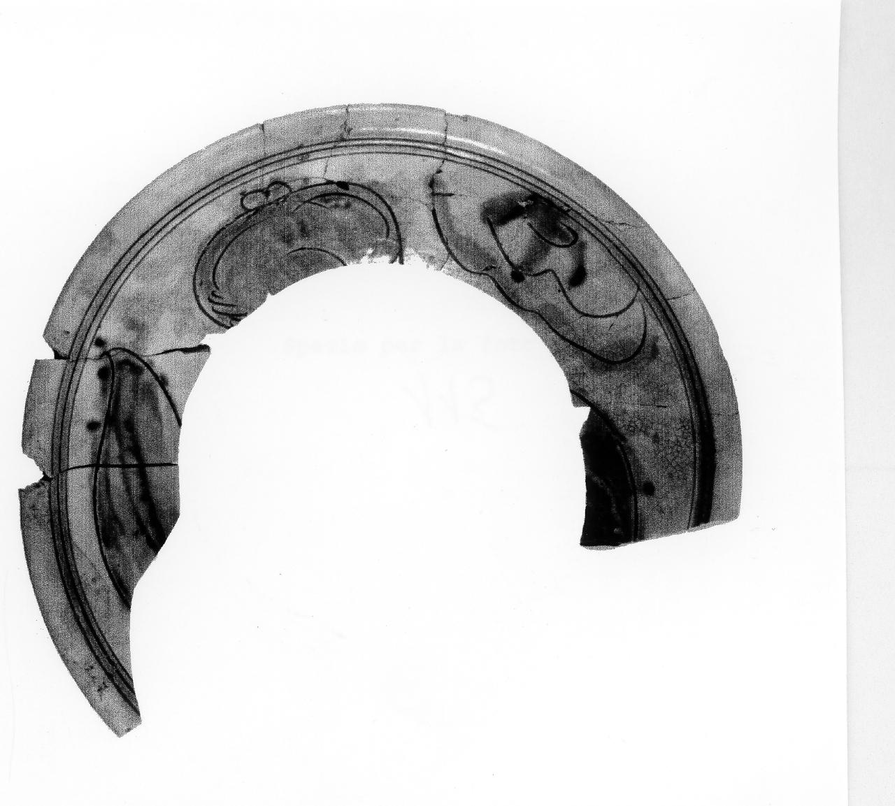 bacino/ parete - manifattura veneta (seconda metà sec. XVI d.C)