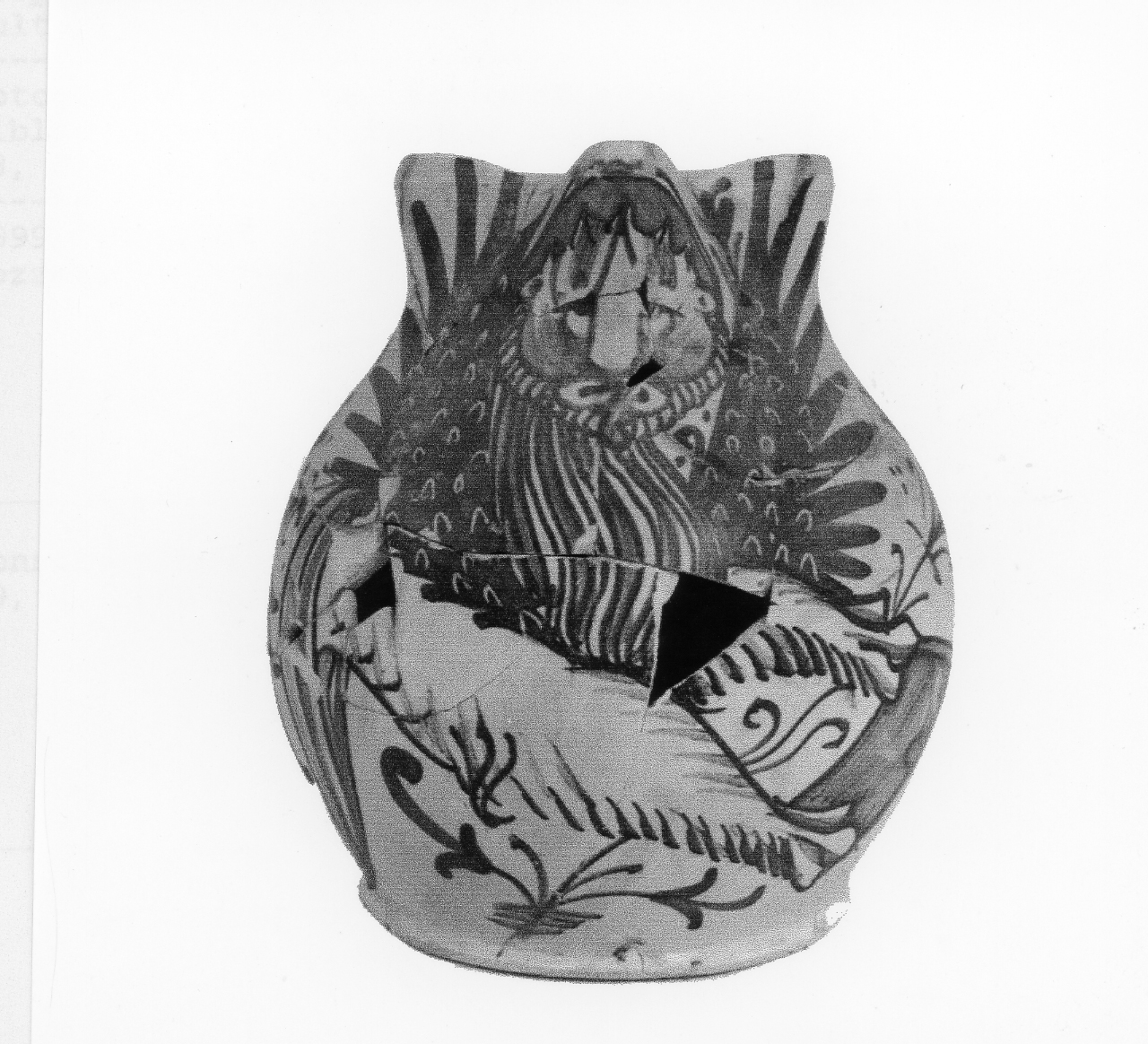 leone marciano (boccale) - manifattura veneta, manifattura veneta (sec. XVI d.C)