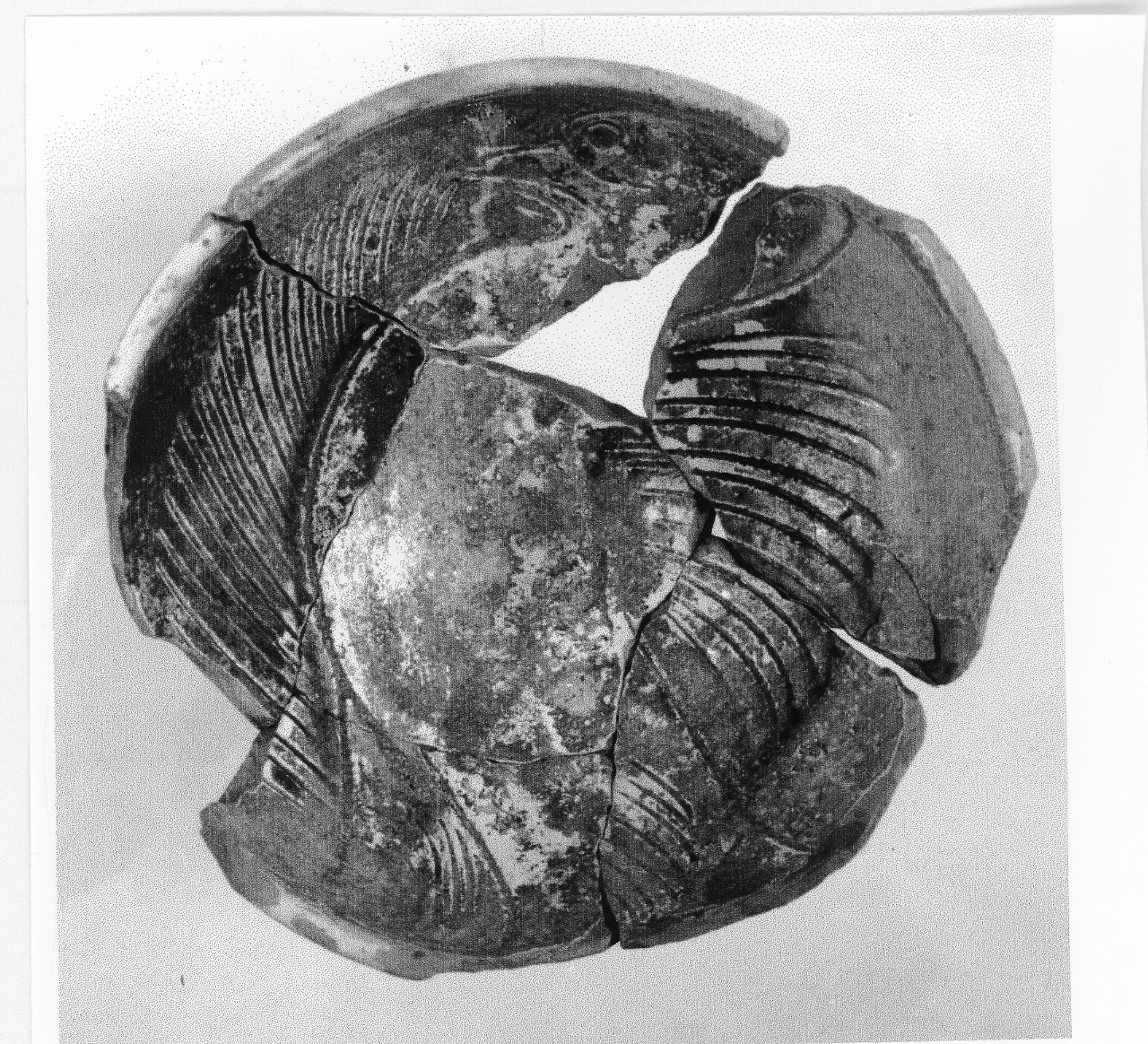 scodella/ forma parzialmente ricostruibile - manifattura veneta (fine/ inizio secc. XV/XVI)