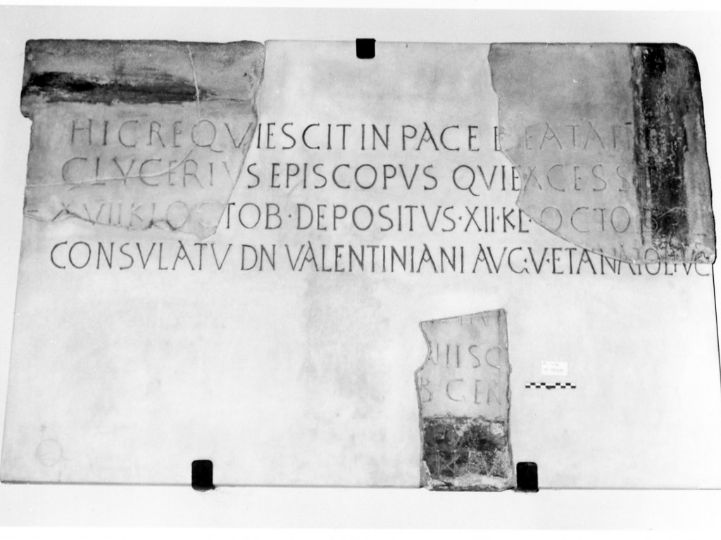 lastra/ frammento - ambito romano imperiale (prima metà sec. V d.C)