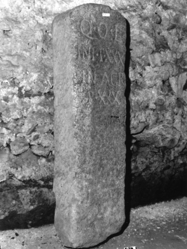 cippo - ambito romano imperiale (secc. I-II d.C)