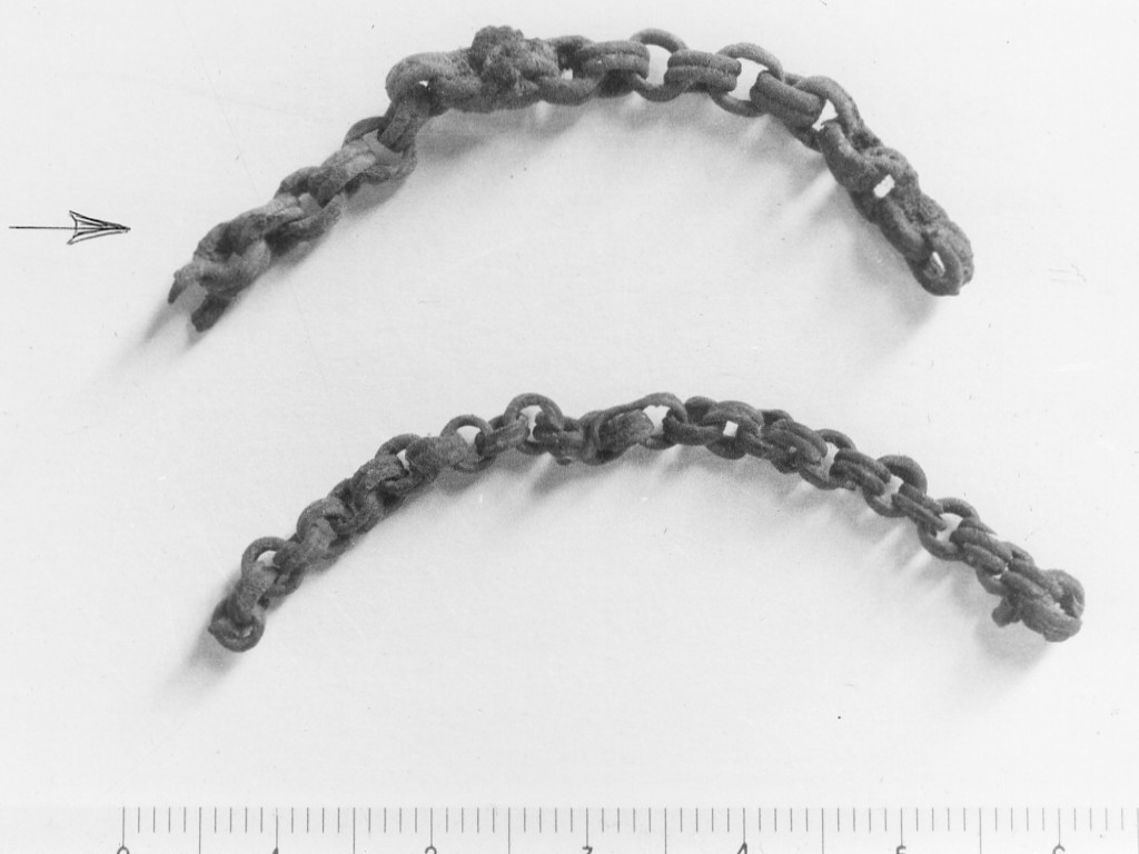 catenella/ frammento - Cultura di Golasecca IC- Età del Ferro (sec. VII a.C)