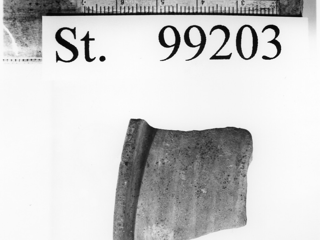 bicchiere/ frammento, De Marinis, tipo C1 - ambito golasecchiano (seconda metà sec. V a.C)