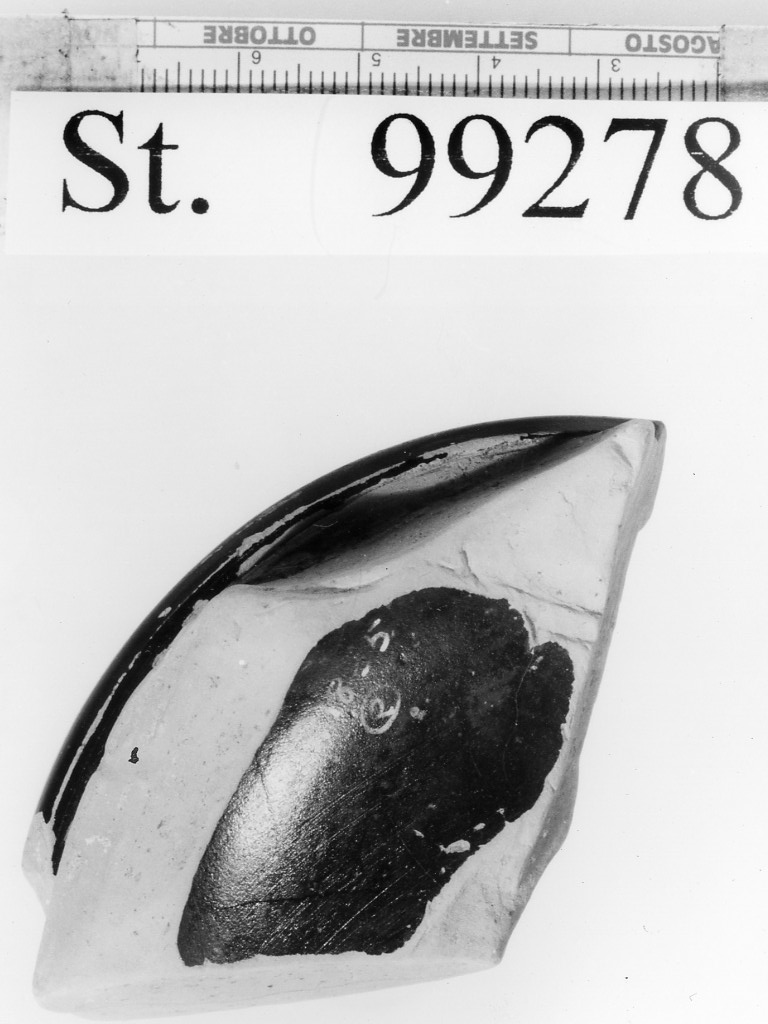 skyphos/ piede - produzione attica (secondo quarto sec. V a.C)