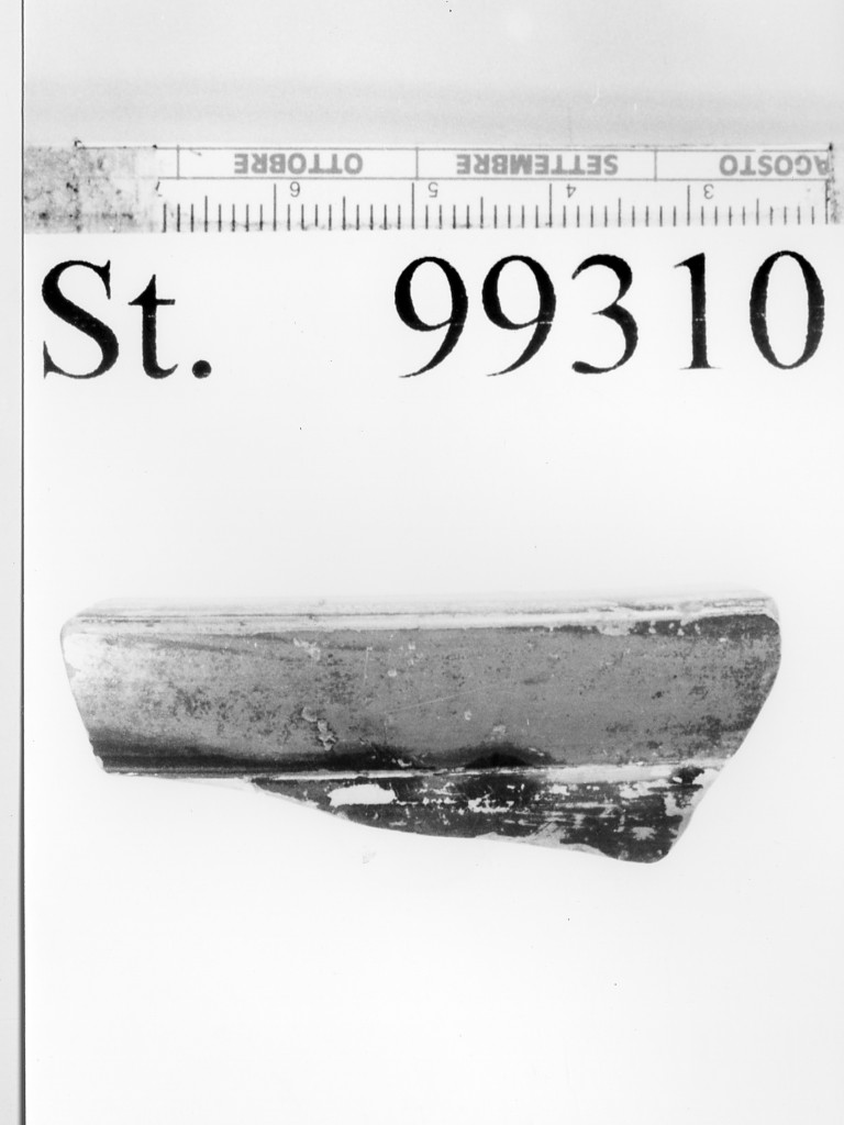 coppetta/ orlo, Sparkes-Talcott, tipo Broad Rim - produzione attica (ultimo quarto sec. IV a.C)