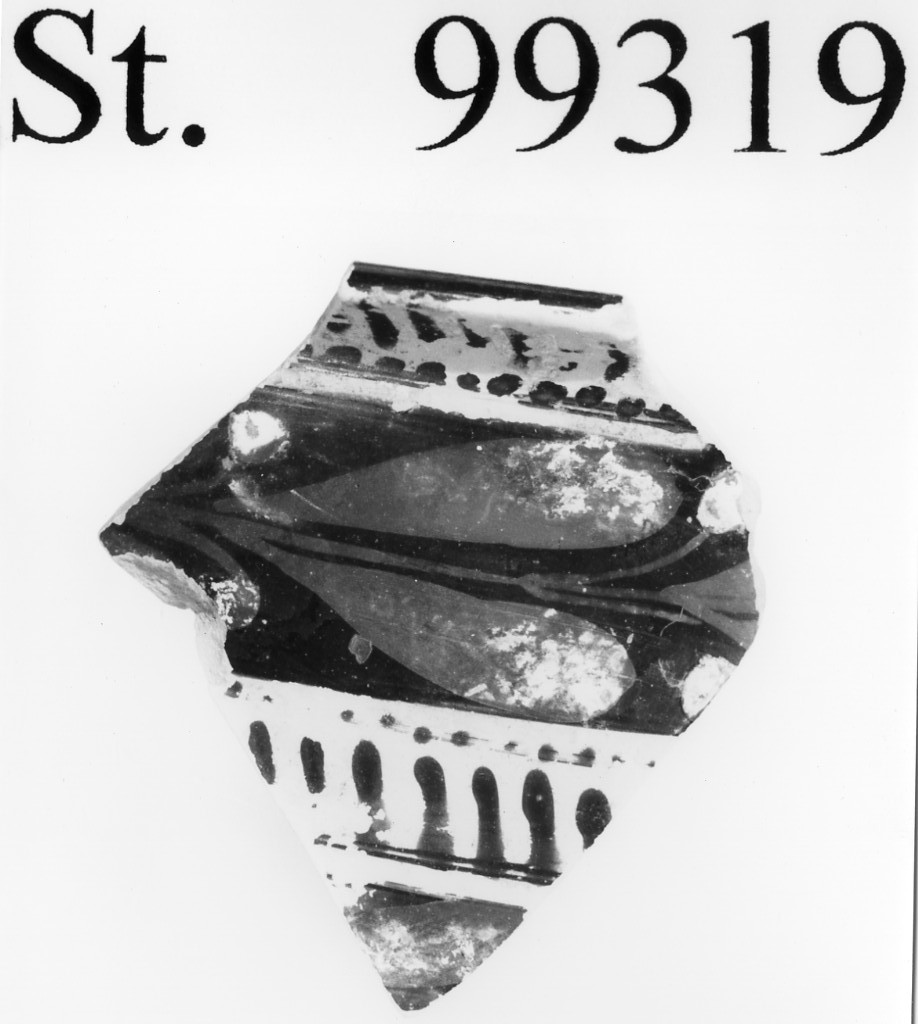 kantharos/ frammento, Howard-Johnson, gruppo II - produzione attica (ultimo quarto sec. V a.C)