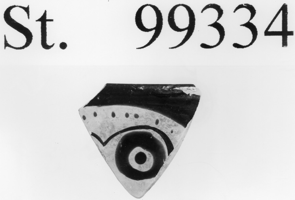 skyphos/ parete - produzione attica (seconda metà sec. V a.C)