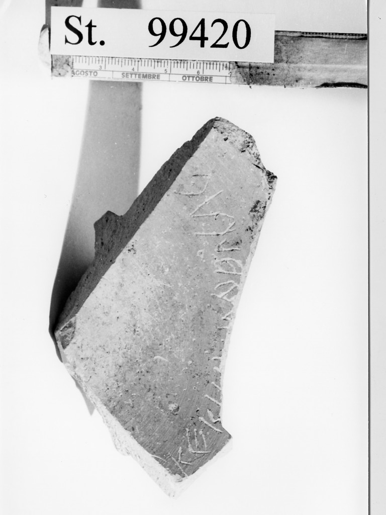 ciotola/ piede - produzione etrusca (sec. IV a.C)