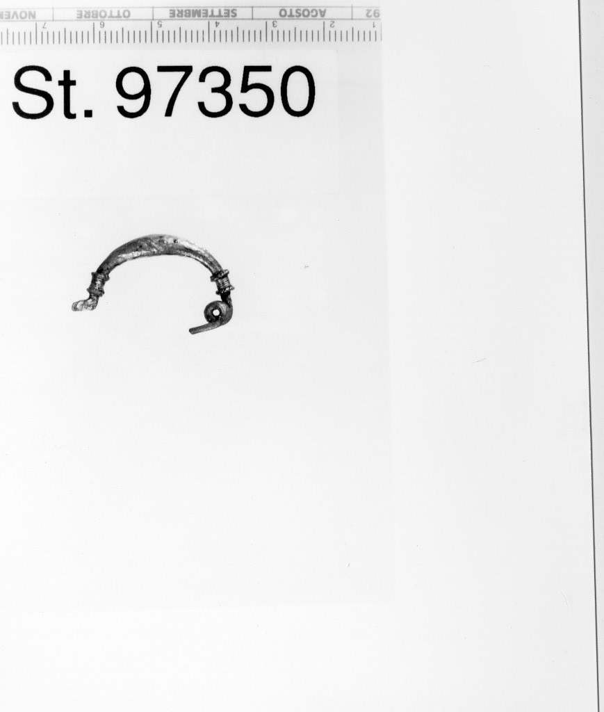 fibula/ arco, Terzan 1977, fig. 6a, tipo Certosa - produzione etrusco-padana-Bologna (prima metà sec. V a.C)