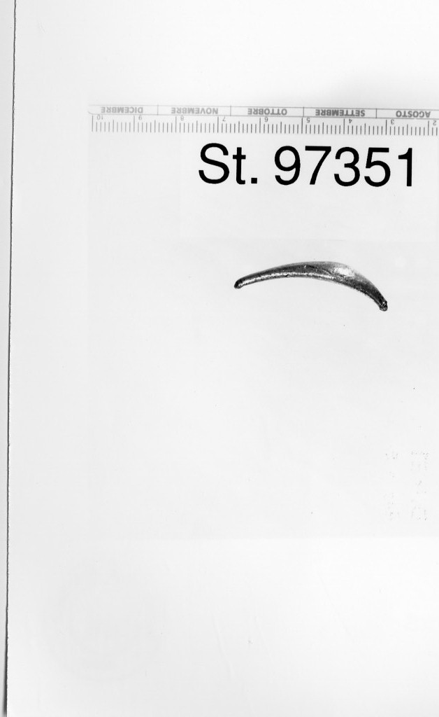fibula/ arco, Terzan 1977, tipo IV a-b, Este, tipo XXII b-c, tipo Certosa - produzione etrusco-padana (prima metà sec. V a.C)