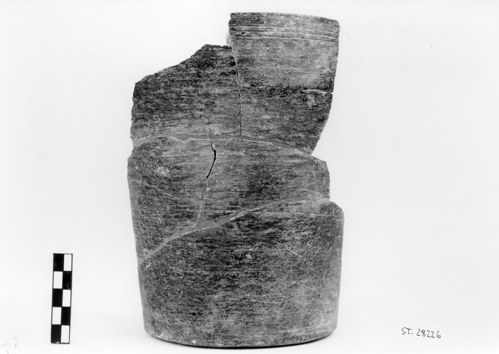 vaso troncoconico/ frammento (secc. V-VI d.C)