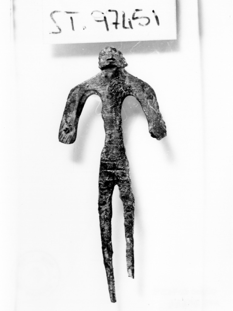 statuetta femminile - produzione etrusco-padana (metà/ inizio secc. V-IV a.C)