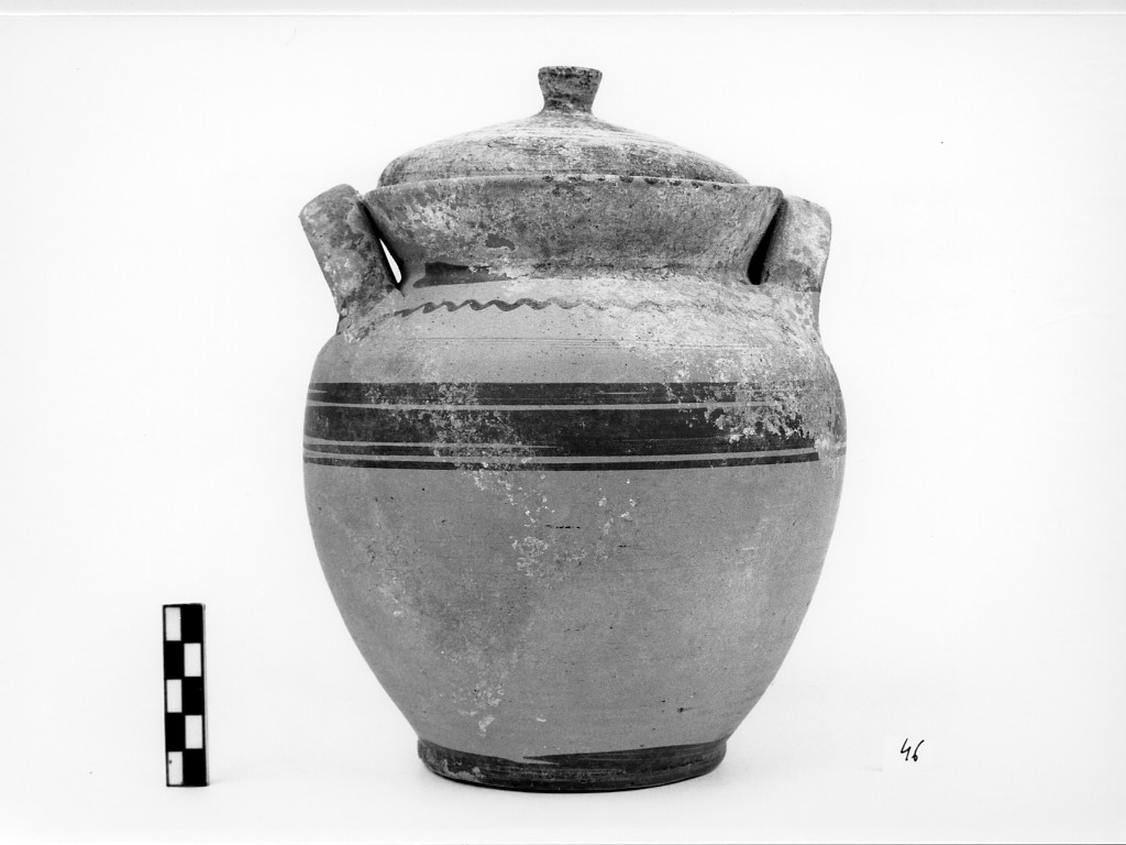 stamnos con coperchio - ambito magno-greco e siceliota (prima metà sec. VII a.C)