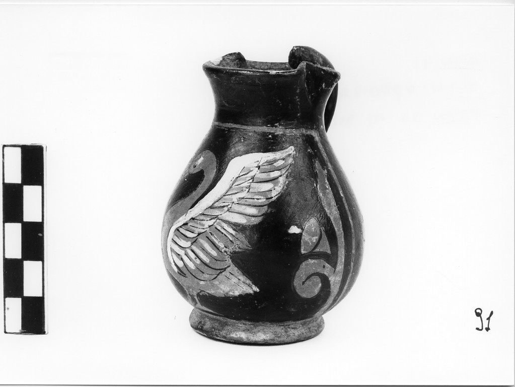 chous miniaturistica - ambito magno-greco (secondo quarto sec. IV a.C)