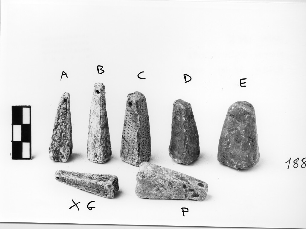 peso da telaio - ambito etrusco e magno-greco (fine/ inizio secc. V-IV a.C)