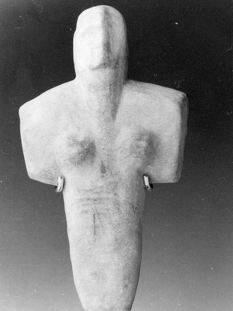 idolo femminile (statuetta) - ambito sardo, cultura di Ozieri (sec. XXX a.C)