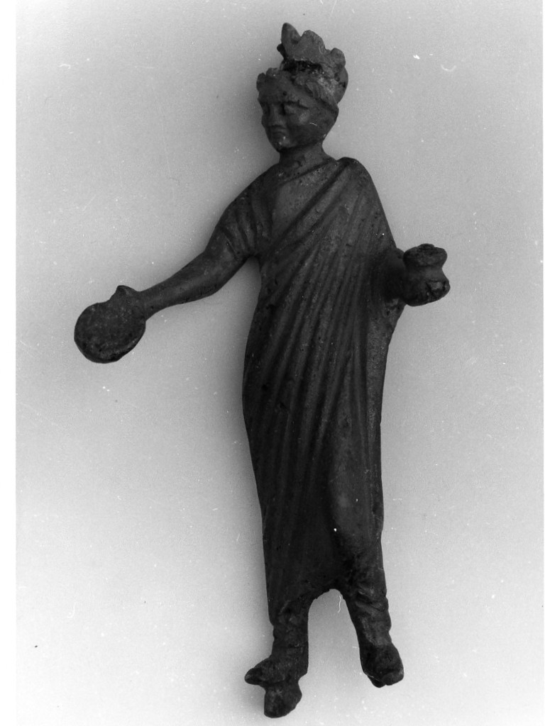 Tutela diademata (statuetta) - ambito romano (fine/ inizio secc. II-III d.C)
