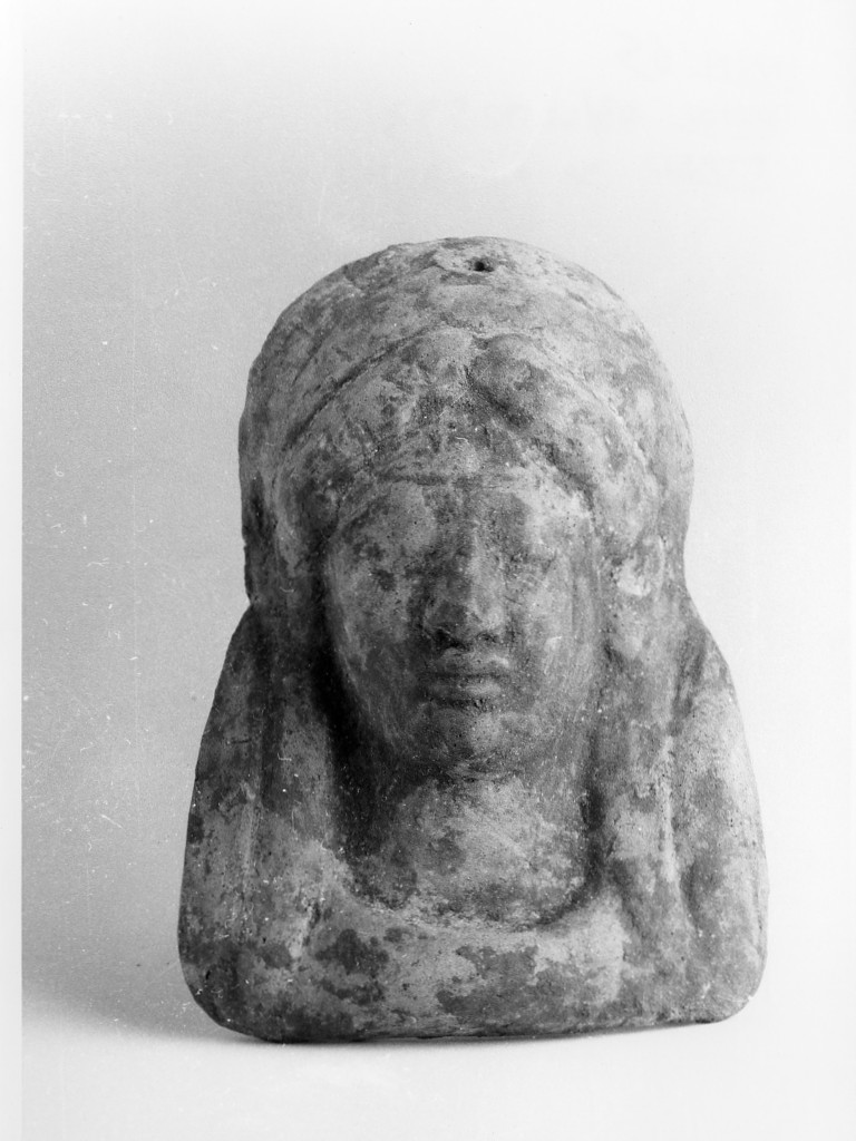 kore o dea (busto femminile) - ambito magno-greco e siceliota (seconda metà sec. VI a.C)