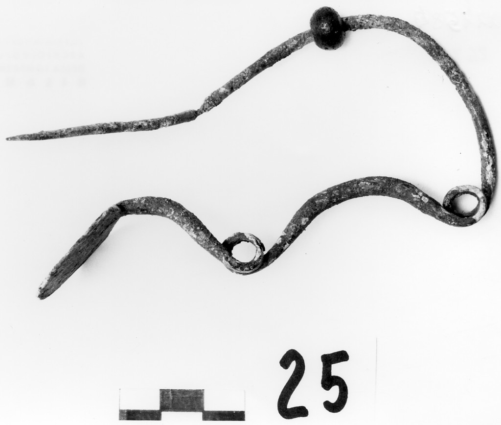 fibula ad arco serpeggiante - ambito greco-italico (secc. VII-VI a.C)