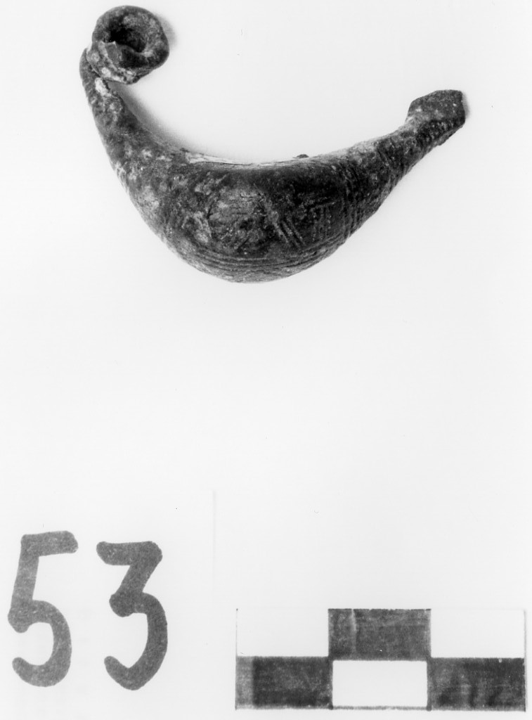 fibula ad arco ingrossato - Età del Ferro (sec. VII a.C)