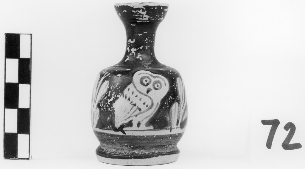 lekythos aryballica - ambito greco (prima metà sec. V a.C)