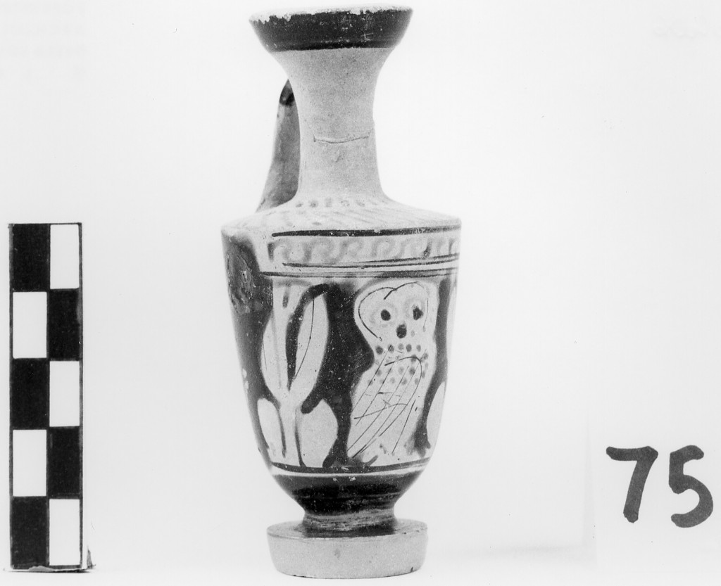 lekythos - ambito greco (prima metà sec. V a.C)