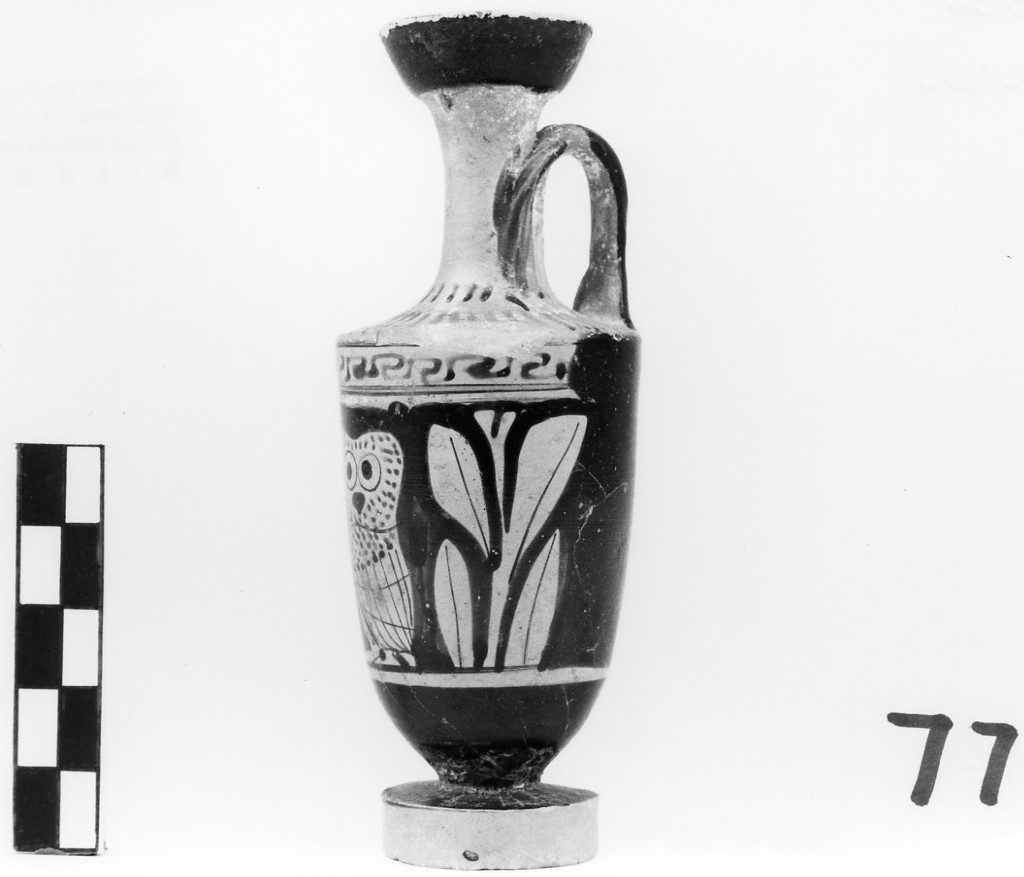 lekythos - ambito greco (prima metà sec. V a.C)